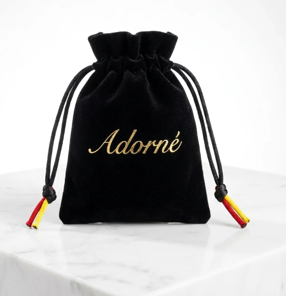 Adorne Velvet Travel Pouch